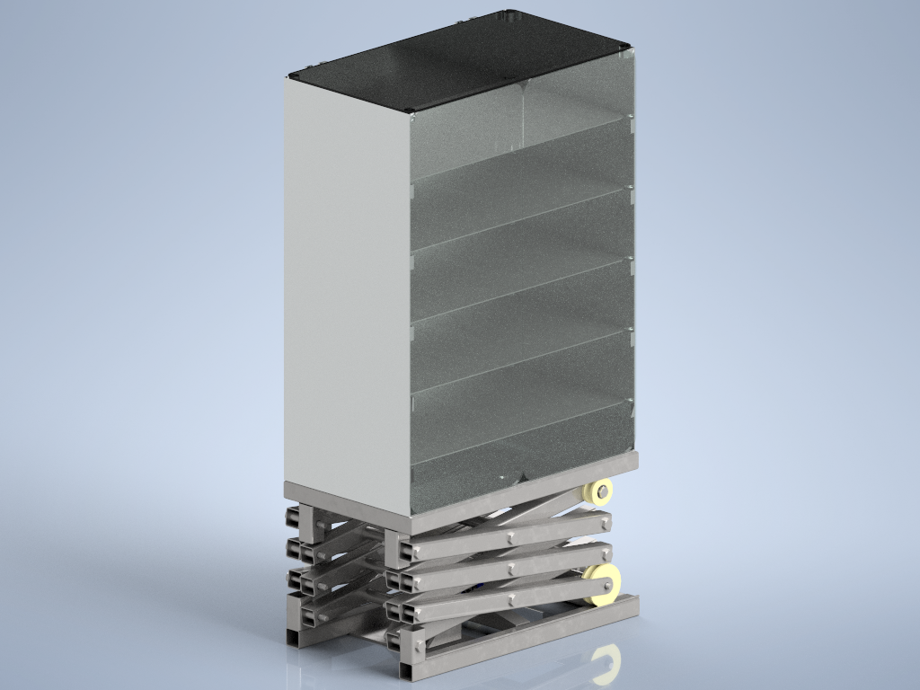 创建3D模型以说明维修后的酒窖剪式升降机系统的正确操作